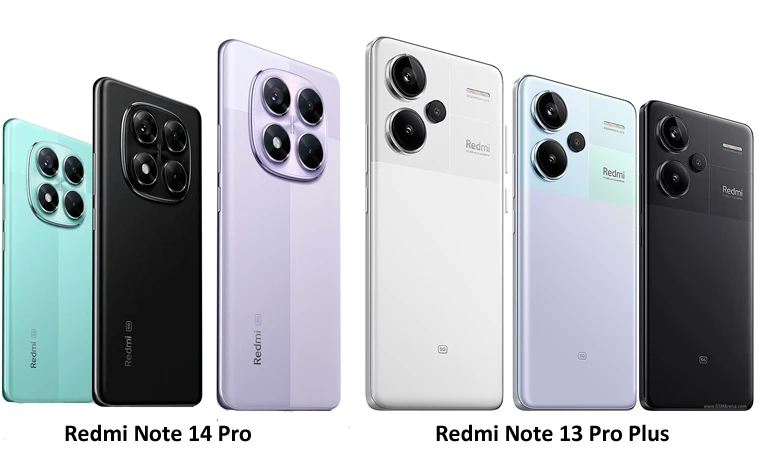Сравнение Redmi Note 14 Pro vs Redmi Note 13 Pro plus
